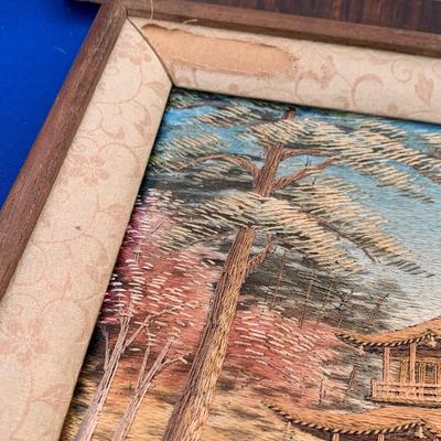 Early Hand Stitched Asian Scenes