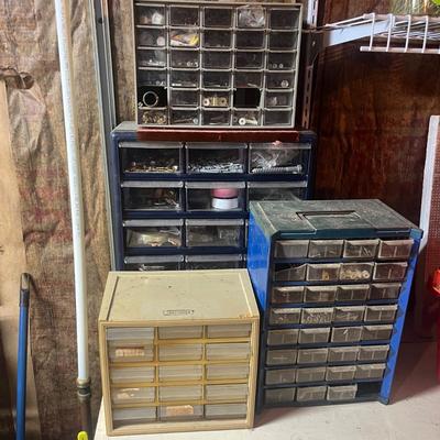 Four Small Parts Cabinets (SRF-MG)