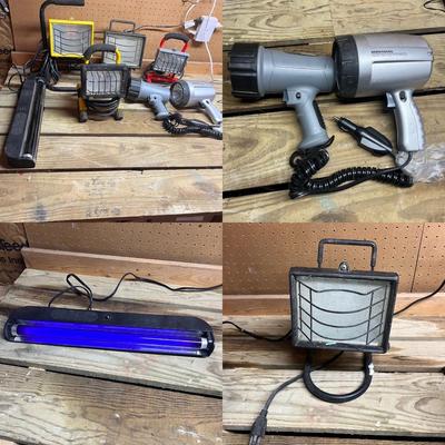 Halogen Work Lights, Spotlights & a Black Light (SRF-MG)