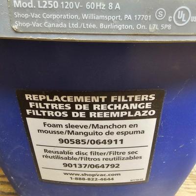 Trio of Shop Vac Vacuums (SRF-JS)