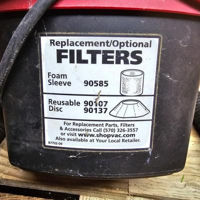 Trio of Shop Vac Vacuums (SRF-JS)