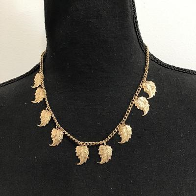 Sale Photo Thumbnail #108: Gold tone, fashion, statement necklace. Please see attached photos.