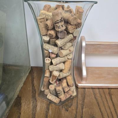 Vase of corks