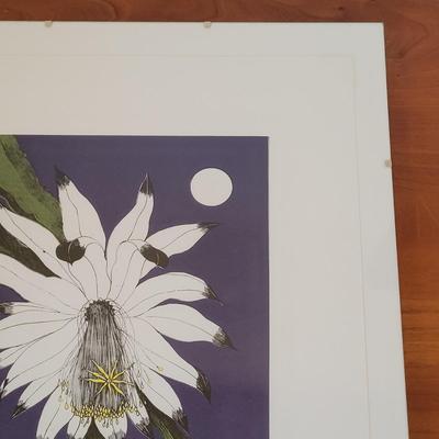 Peter Loewer "Night-Blooming Cereus" Pencil Signed Print (BR1-EL)