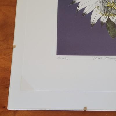 Peter Loewer "Night-Blooming Cereus" Pencil Signed Print (BR1-EL)