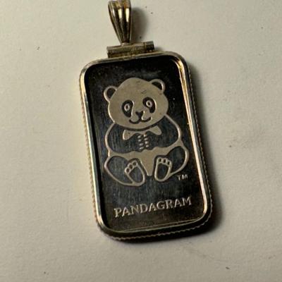 Pandagram 5g .999 pendant / Singapore mint