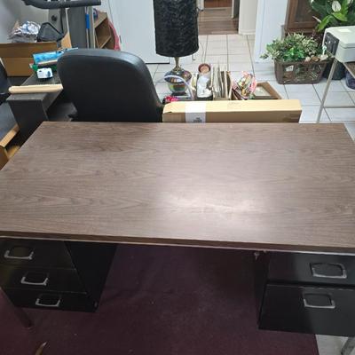 Metal office desk