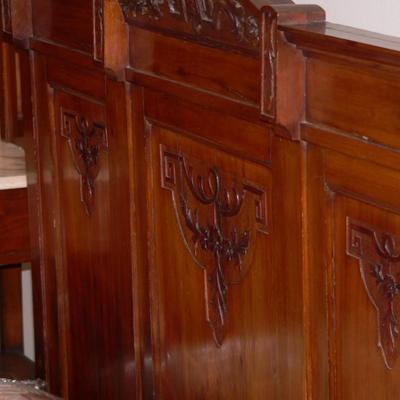 Antique Eastlake Twin Bed Frame with Mattress