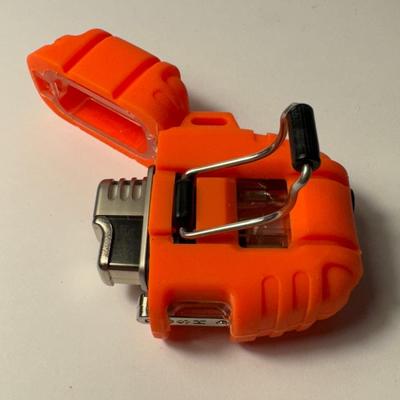 Blaze orange Delta shockproof lighter 30,000 lights