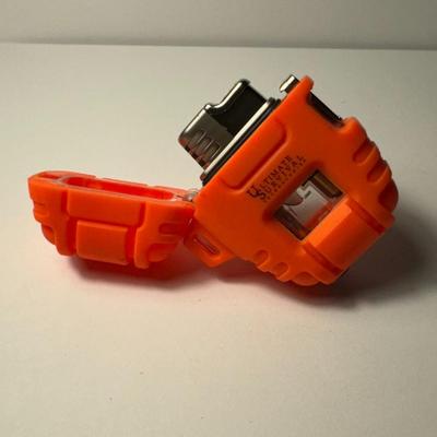 Blaze orange Delta shockproof lighter 30,000 lights