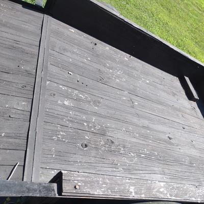 Steel Frame 6" x 10" Wood Floor Open Trailer with Drop Down Gate with Good Title