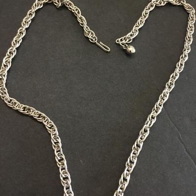 Beautiful vintage red glass Silver-tone pendant very beautiful very nice