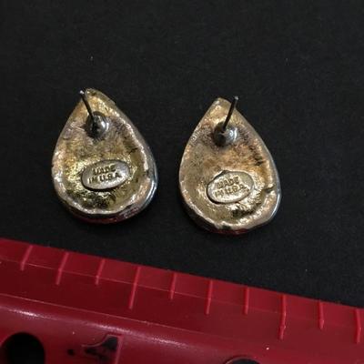 Vintage made in the USA enamel earrings