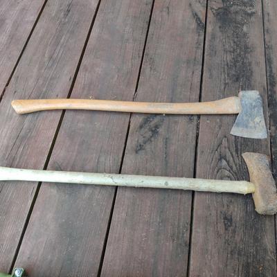 Wood Handled Axe, Maul, and Hatchet