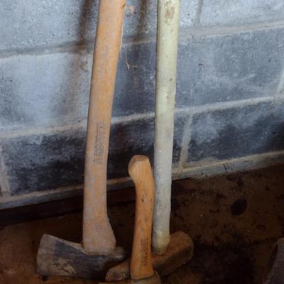 Wood Handled Axe, Maul, and Hatchet