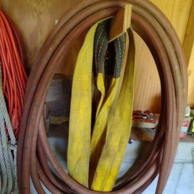 Collection of Outdoor Accessories- Cords, Hose, Rope