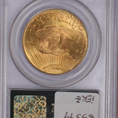1927 Gold St. Gaudens Double Eagle $20 PCGS MS65 CAC