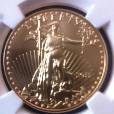 2011 NGC $50 MS70 25th Anniversary Gold AMERICAN EAGLE - EARLY RELEASES