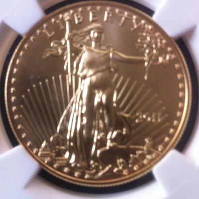 2011 NGC $50 MS70 25th Anniversary Gold AMERICAN EAGLE - EARLY RELEASES