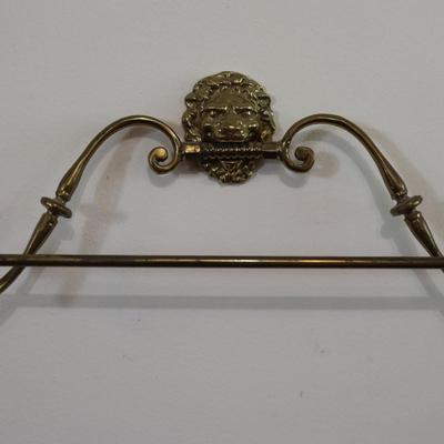 Glo Mar Brass Lion Towel Rack