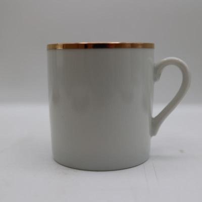Demitasse Cups and Saucers with Gold Trim (24)