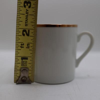 Demitasse Cups and Saucers with Gold Trim (24)