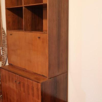 Mid-Century ROMWEBER Book Shelf & Drop Front Desk