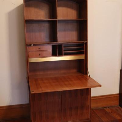 Mid-Century ROMWEBER Book Shelf & Drop Front Desk
