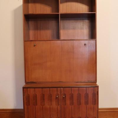 Mid-Century ROMWEBER Book Shelf & Drop Front Desk