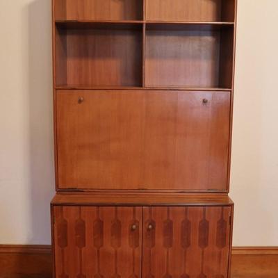 Mid-Century ROMWEBER Book Shelf & Drop Front Desk