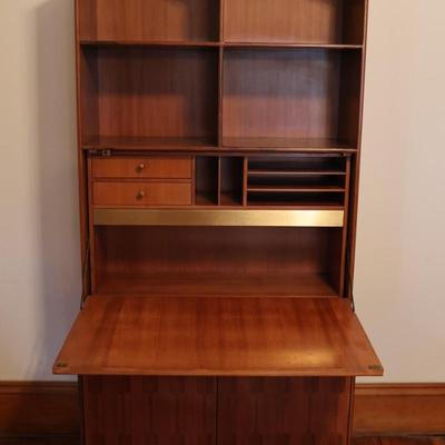 Mid-Century ROMWEBER Book Shelf & Drop Front Desk
