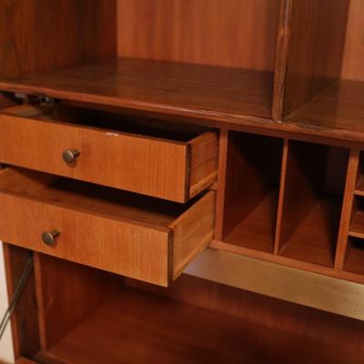Mid-Century ROMWEBER Book Shelf & Drop Front Desk