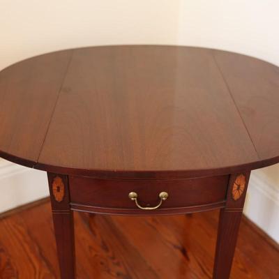 Hickory Chair Drop Leaf Side Table