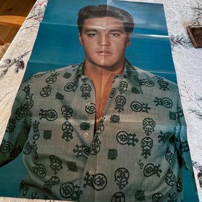 Sale Photo Thumbnail #504: These posters are double sided so lot represents 10 actual posters. These are from the 70's and came from magazines and LP's. The ones from magazines will have small center holes in crease from magazine staples. These are new old stock and not re-prints /