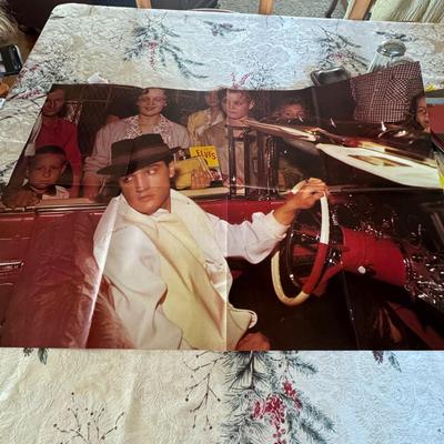 Sale Photo Thumbnail #519: These posters are double sided so lot represents 10 actual posters. These are from the 70's and came from magazines and LP's. The ones from magazines will have small center holes in crease from magazine staples. These are new old stock and not re-prints /
