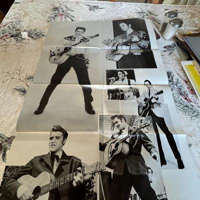 Sale Photo Thumbnail #515: These posters are double sided so lot represents 10 actual posters. These are from the 70's and came from magazines and LP's. The ones from magazines will have small center holes in crease from magazine staples. These are new old stock and not re-prints /