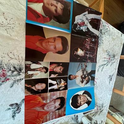 Sale Photo Thumbnail #511: These posters are double sided so lot represents 10 actual posters. These are from the 70's and came from magazines and LP's. The ones from magazines will have small center holes in crease from magazine staples. These are new old stock and not re-prints /