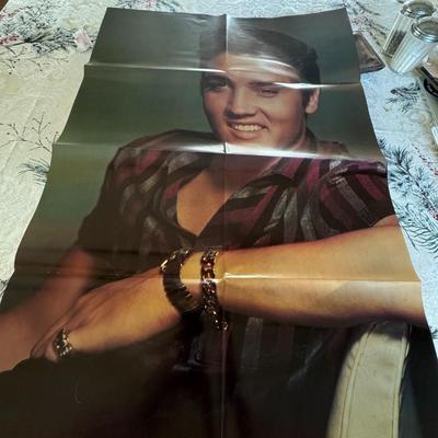 Sale Photo Thumbnail #514: These posters are double sided so lot represents 10 actual posters. These are from the 70's and came from magazines and LP's. The ones from magazines will have small center holes in crease from magazine staples. These are new old stock and not re-prints /