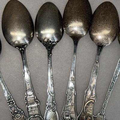Sterling Silver - State Souvenir Spoons (6) - 134g