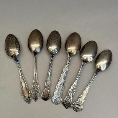 Sterling Silver - State Souvenir Spoons (6) - 118g
