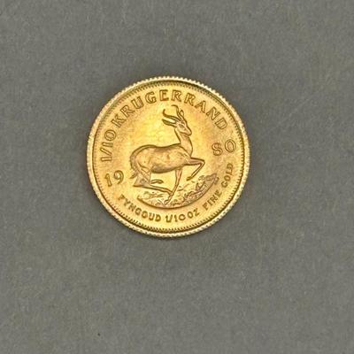1980 South Africa Krugerand - 1/10 oz Gold
