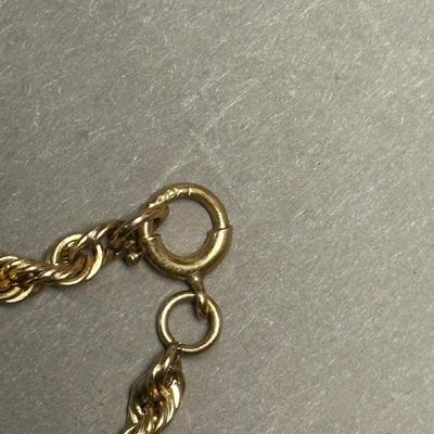 14k Hollow Gold Necklace
