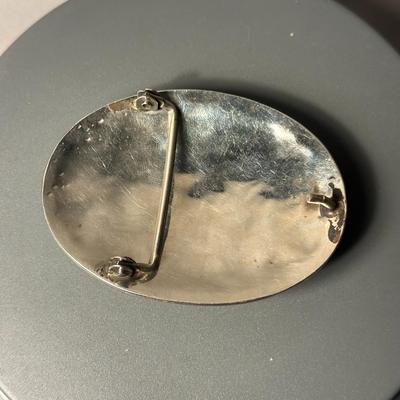 Belt Buckle w/ Turquoise Stones