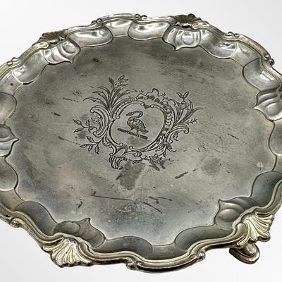 Vintage Raimond Silverplate Footed Tray