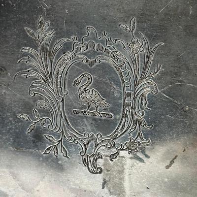 Vintage Raimond Silverplate Footed Tray