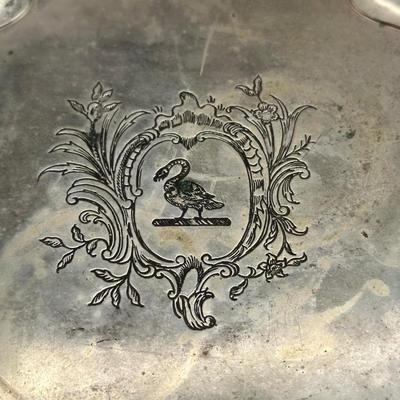 Vintage Raimond Silverplate Footed Tray