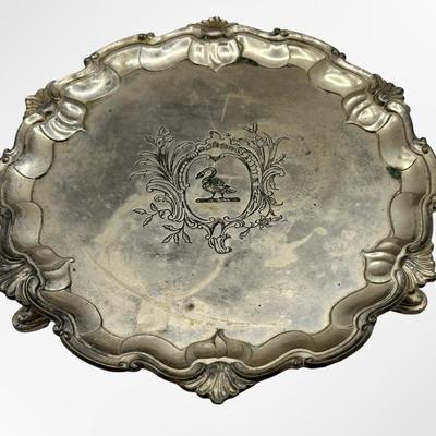 Vintage Raimond Silverplate Footed Tray