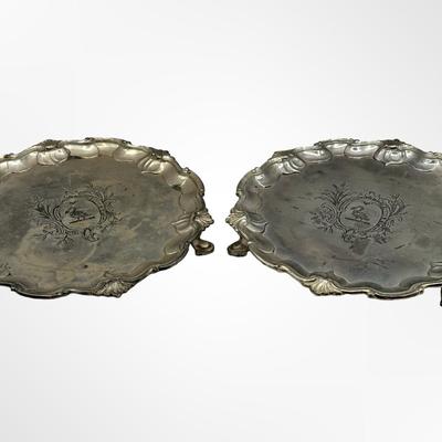 Vintage Raimond Silverplate Footed Tray