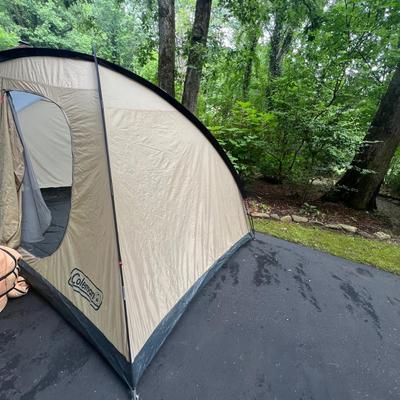 Coleman 12’ x 8’ Tioga Tent Plus Sleeping Bags & Pillow (G-RG)