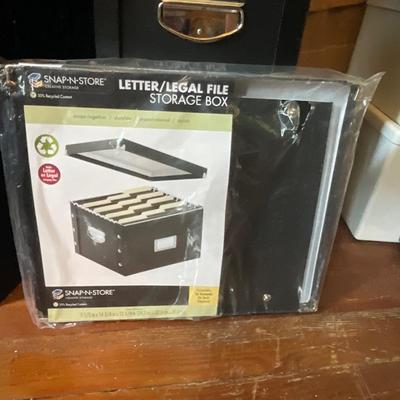 O7 Lot of Snap-n-store Letter Filing Storage Boxes